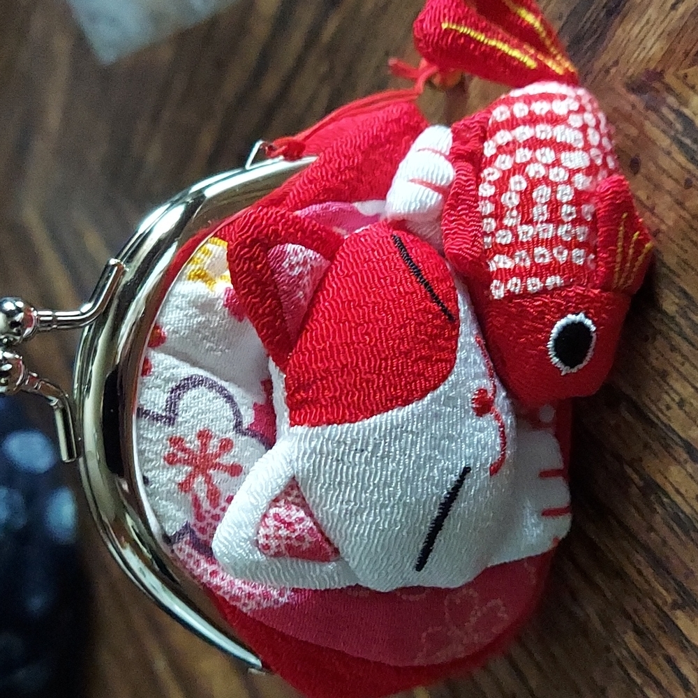 Coin purse lucky cat nwot